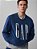 Blusa de Moletom Fechada GAP Logo Azul - Imagem 1