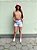 Short Mom Sarja Fran Barra Desfiada Branco - Imagem 4