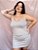 Vestido Curto Forro Bege @usemika Feminino - Imagem 1