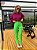 Calça Skinny Alfaiataria Loren Verde Botões Forrados @usemika Feminina - Imagem 1