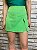 Short Saia Alfaiataria Larissa Verde Com Fenda na Frente @usemika Feminina - Imagem 1