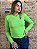 Tricot Decote V Manga Longa Siena Verde Limão @usemika Feminino - Imagem 1