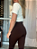 Calça Poliamida Peluciada De Pezinho Juliana @usemika Feminina - Imagem 4