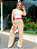 Calça Wide Leg Linho Sintético Botão Forrado Amanda @usemika Feminina - Imagem 12