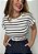 Blusa Detalhe Na Manga Listrada Morgana @usemika Feminino - Imagem 3