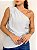 Blusa Viscose Um Ombro Só Drapeado Natalia @usemika Feminino - Imagem 1