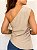 Blusa Viscose Um Ombro Só Drapeado Natalia @usemika Feminino - Imagem 5