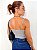 Blusa Cropped Viscolinho Com Elastico Lorena @usemika Feminino - Imagem 2