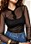 Blusa Tule Manga Longa Mirela @usemika Femnina - Imagem 2