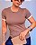 Blusa Malha Canelado Premium Gola Diferente Livia @usemika Feminino - Imagem 5