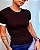 Blusa Malha Canelado Premium Gola Diferente Livia @usemika Feminino - Imagem 9