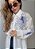 Camisa Crepe Com Bordado Azul Silvia @usemika Feminino - Imagem 8
