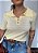 Blusa Modal Gola Polo Listrada Com Botões Olivia @usemika Feminino - Imagem 11