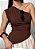 Blusa Bengaline Premium Assimetrica Um Ombro Graziela @usemika Feminino - Imagem 1