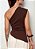 Blusa Bengaline Premium Assimetrica Um Ombro Graziela @usemika Feminino - Imagem 3