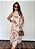 Vestido Chiffon Estampado Midi Frente Unica Gisele @usemika Feminino - Imagem 1