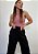 Calça Pantalona Texturizada Com Amarração Daniela @usemika Feminino - Imagem 10