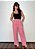 Calça Pantalona Textura de Listras Com Amarração Rafaela @usemika Feminino - Imagem 7