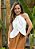 Blusa Linho Amarração No Pescoço e Transpasse Renata @usemika Feminino - Imagem 1
