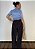 Calca Wide Leg Malha Plissada Liz @usemika Feminino - Imagem 2