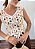 Blusa Regata Renda Guipi Eva @usemika Feminino - Imagem 5