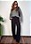 Calça Wide Leg Linho Sintético Botão Forrado Amanda @usemika Feminina - Imagem 1