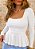 Blusa Canelada Manga Comprida Peplum Vanessa @usemika Feminino - Imagem 2