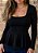 Blusa Canelada Manga Comprida Peplum Vanessa @usemika Feminino - Imagem 4