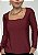 Blusa Suplex Simples Decote Canoa Paola @usemika Feminino - Imagem 1