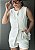 Conjunto Viscose Colete com Recorte em V e Short Heloisa @usemika Feminino - Imagem 4