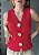 Colete Tricot Viscose Texturizado com Botões Serena @usemika Feminino - Imagem 3