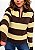 Tricot Modal Zara Gola Polo Listrado Mel @usemika Feminino - Imagem 3