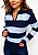 Tricot Modal Zara Gola Polo Listrado Mel @usemika Feminino - Imagem 1
