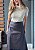 Saia Courino Midi com Detalhes Laterais Graziele @usemika Feminino - Imagem 1