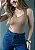 Kit Blusa Poliamida Texturizada Regata Zara Marrom Claro, Off e Preto @usemika Feminino - Imagem 2