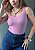 Kit Blusa Poliamida Texturizada Regata Zara Azul Marinho, Rosa e Preto @usemika Feminino - Imagem 2
