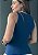 Kit Poliamida Regata Fechada Zara Preto, Marrom Claro e Azul @usemika Feminino - Imagem 5