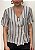 Camisa Viscose Listrada Transpassada Melodi @usemika Femnino - Imagem 5