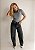 Calça Jeans Barrel Estonado Black Andressa @usemika Feminino - Imagem 1