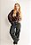 Calça Jeans Wideleg Estonado Black Com Strass Fabiana @usemika Feminino - Imagem 2
