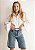 Jorts Jeans Com Listras Laterias Adriana @usemika Feminino - Imagem 2