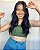 Cropped Nati Top Faixa Verde - Imagem 1