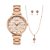 Kit Relógio Condor Feminino Mimos E Sutilezas Rosé COPC21JFN/K4J Colar + brincos - Imagem 1