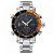 Relógio Masculino Weide AnaDigi WH-5203 – Prata e Laranja - Imagem 1