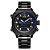 Relógio Masculino Weide AnaDigi WH7302B – Preto e Azul - Imagem 1