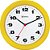 Relógio de Parede Herweg 6103-268 Redondo 21cm Amarelo - Imagem 1