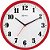 Relógio de Parede Herweg 6126-269  Redondo 26cm Vermelho - Imagem 1