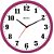 Relógio de Parede Herweg 6126-331  Redondo Rosa 26cm Escuro - Imagem 1