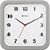 Relógio de Parede Herweg 6145-024 Quartz 23x23cm Cinza - Imagem 1