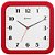 Relógio de Parede Herweg 6145-044 Quartz 23x23cm Vermelho - Imagem 1